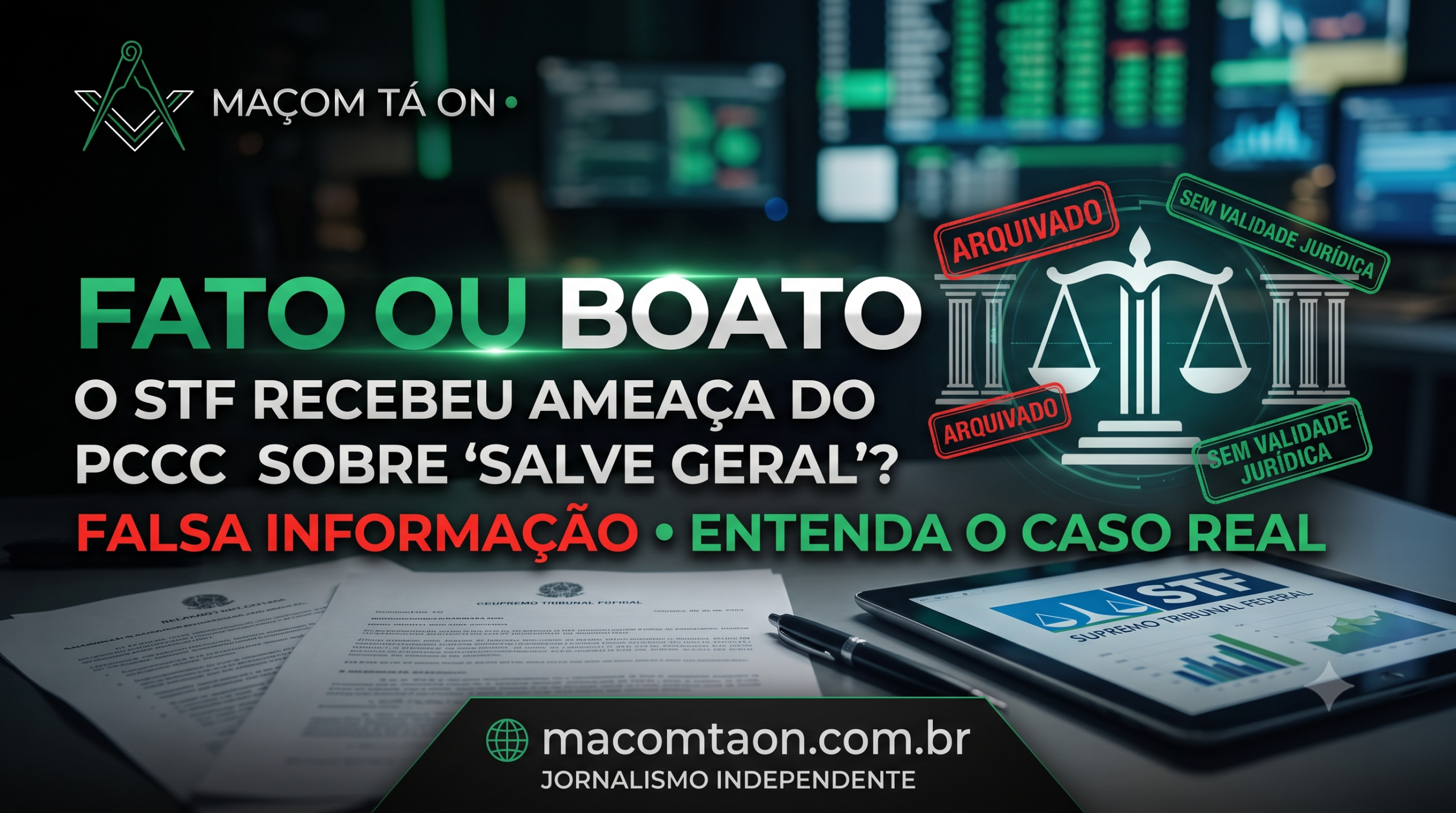 Fato ou Boato: O STF recebeu ameaça do PCC sobre ‘salve geral’? Entenda o caso real