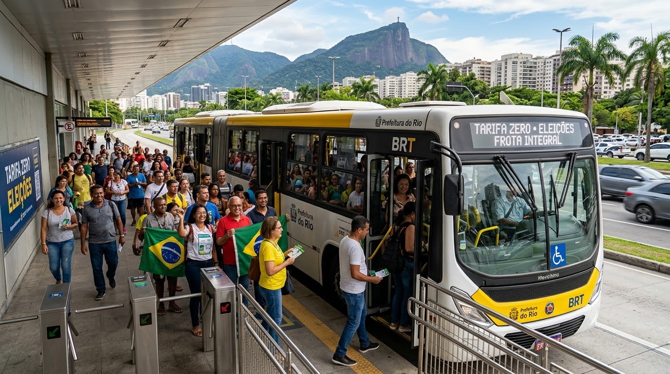 Ônibus com tarifa zero para os usuários